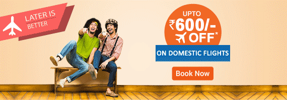 Upto rs. 600 off on dom flights